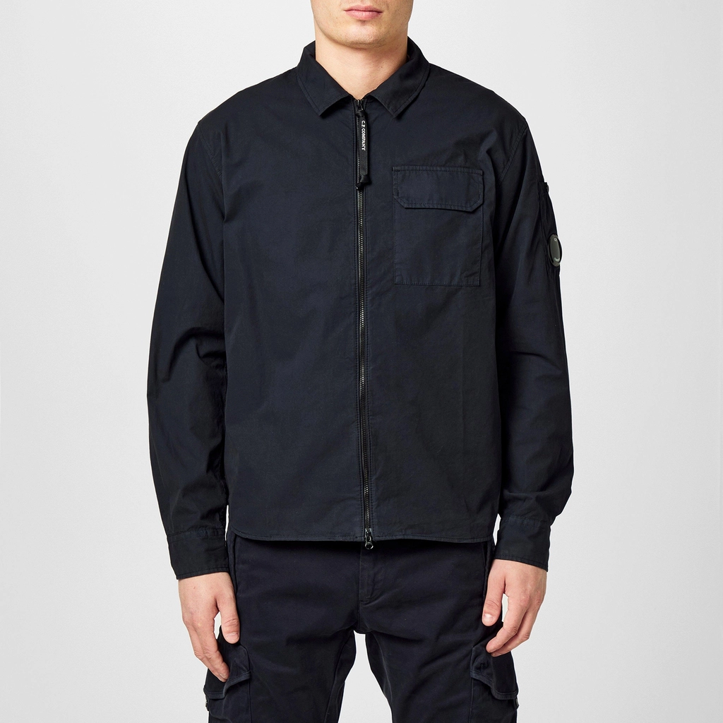 CP Company Zipped Overshirt - Total Eclip 888